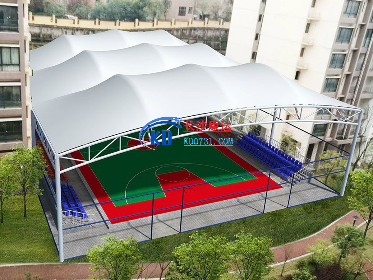 Tensile Structure for Multi-Event Sports, Basketball & Badminton Court - Shanghai, China.jpg